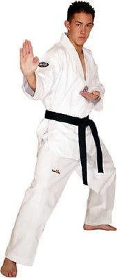 Elite Tae Kwon Do Uniform Gi V-Neck Adult & Child Sizes 000-8 - TKD White