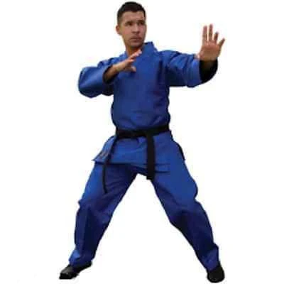 Tae Kwon Do Lightweight V-neck Uniform Gi Child Youth Adult TKD - Blue 3 Tae Kwon Do Lightweight V-neck Uniform Gi Child Youth Adult TKD - Blue