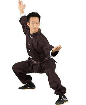 Kung Fu Wushu Uniform Black With White Frog 3 Kung Fu Wushu Uniform Black With White Frog