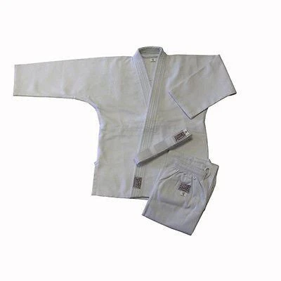 Single Weave Judo Uniform Gi With Belt - White 3 Single Weave Judo Uniform Gi With Belt - White