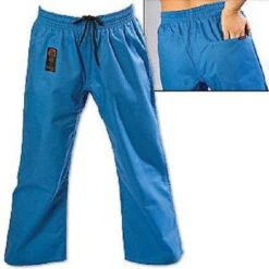 ProForce Gladiator 8 Oz. Combat Karate Uniform Gi Pants Youth Child Adult - Blue