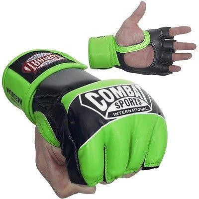Combat Sports Pro Style MMA Training Competition Gloves - Neon Green 3 Combat Sports Pro Style MMA Training Competition Gloves - Neon Green