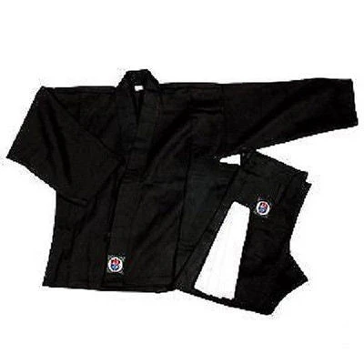 Lightweight Karate Student Uniform 6 Oz Gi Gear - Black 3 Lightweight Karate Student Uniform 6 Oz Gi Gear - Black