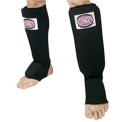 Combat Sports Shin Guards Slip On Insteps - Black 3 Combat Sports Shin Guards Slip On Insteps - Black