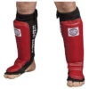 Combat Sports MMA Training Sparring Shin Guards - Red