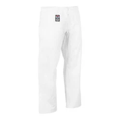 ProForce Gladiator 8 Oz. Combat Karate Pants With Back Pocket - White