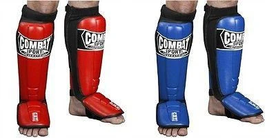 Combat Sports MMA Shin Guards Sparring Instep Kickboxing Muay Thai Red Blue L XL 3 Combat Sports MMA Shin Guards Sparring Instep Kickboxing Muay Thai Red Blue L XL