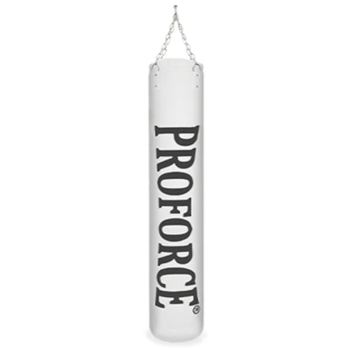 ProForce Ultra Muay Thai Heavy Punching Bag With Chain And Swivel - Filled - White 3 ProForce Ultra Muay Thai Heavy Punching Bag With Chain And Swivel - Filled - White