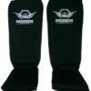 Martial Arts Armory Elastic Cloth Shin Guards - Black -Sedrocsports Shop martial arts armory black shin guards 3