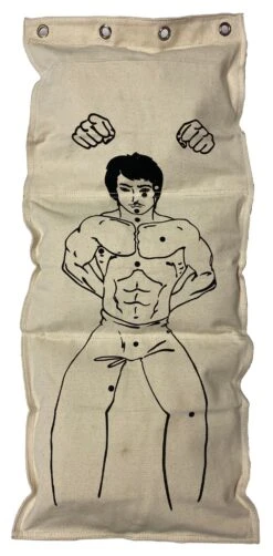 Sedroc Canvas Wall Mount Punch Bag Makiwara With Strike Points
