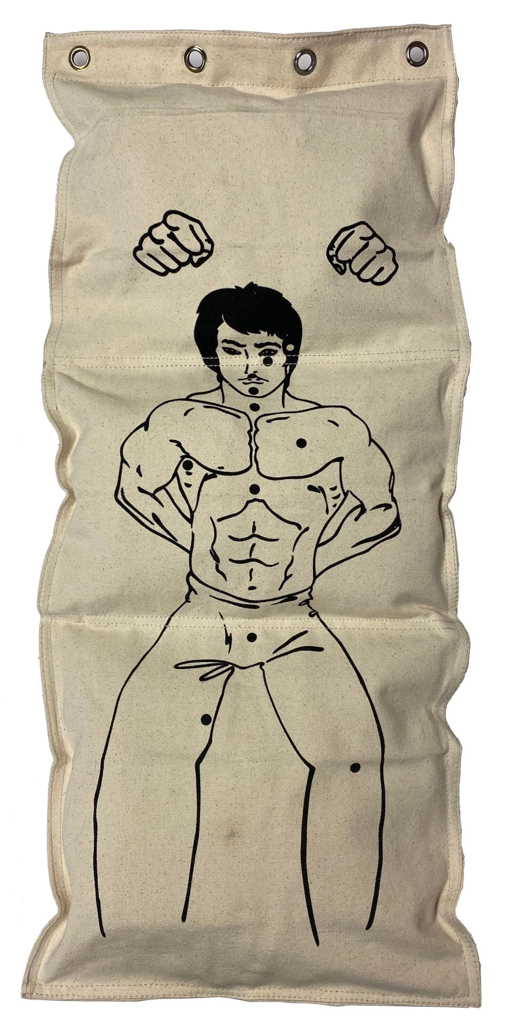 Sedroc Canvas Wall Mount Punch Bag Makiwara With Strike Points 3 Sedroc Canvas Wall Mount Punch Bag Makiwara With Strike Points