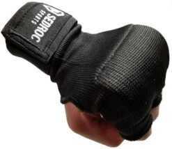 Sedroc Boxing GEL Hand Wrap Inner Gloves Fist Wraps - Black -Sedrocsports Shop sedroc sports gel inner fist wraps gloves black 3