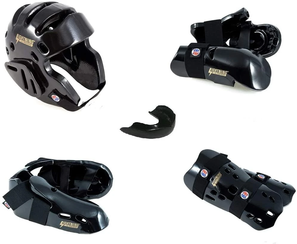 Proforce Lightning Sparring Gear Set Martial Arts Karate Headgear Gloves Shoes Shin Guards 3 Proforce Lightning Sparring Gear Set Martial Arts Karate Headgear Gloves Shoes Shin Guards